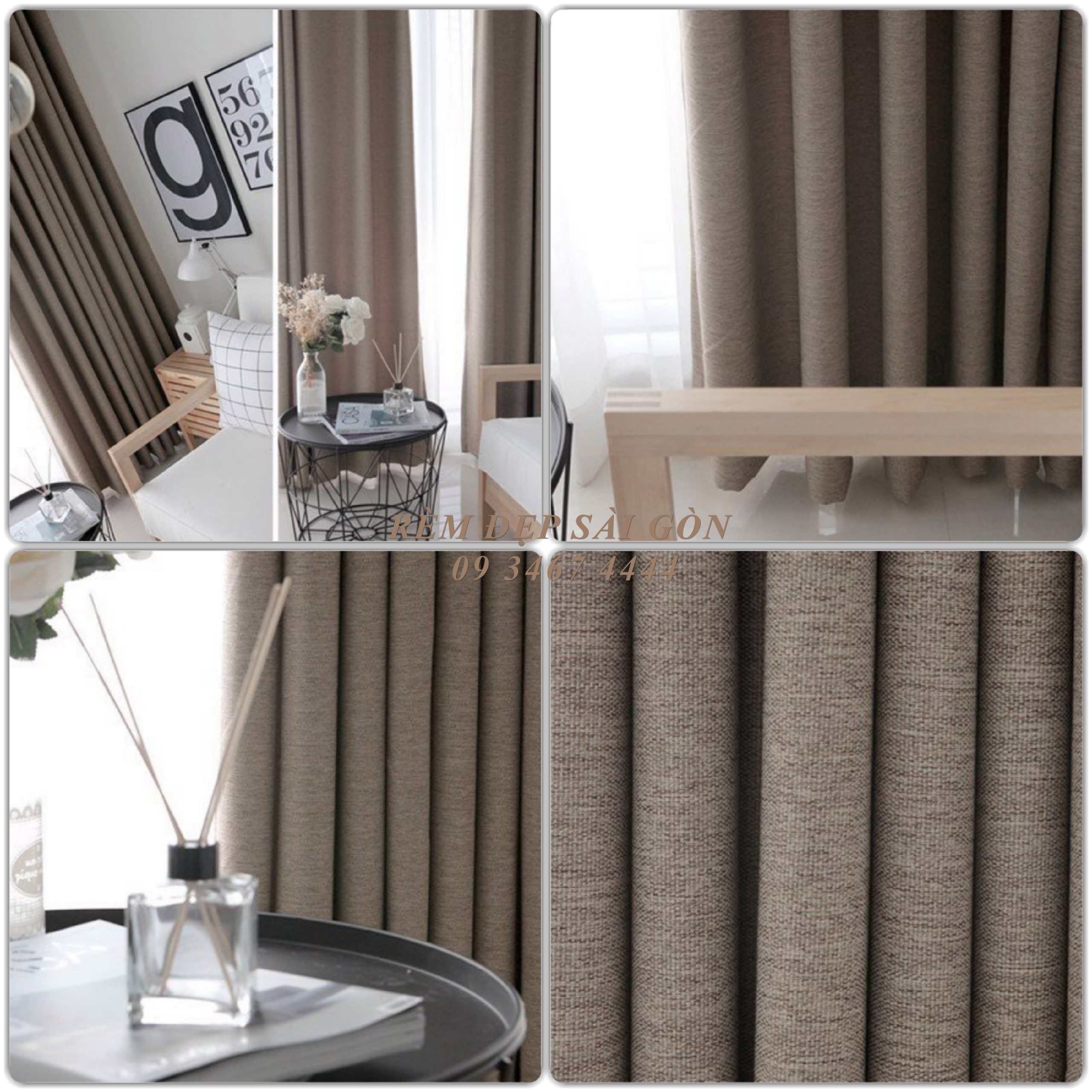 RÈM CỬA MÀU HẠT DẺ